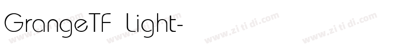 GrangeTF Light字体转换